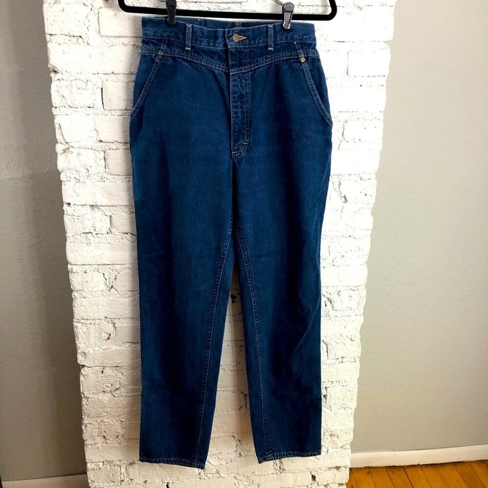 Vintage Lee High Waisted V Front Mom Jeans